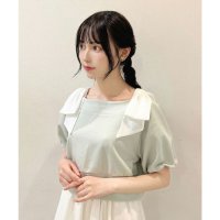 F.i.n.t/フィント F i.n.t 【洗える】ショルダーシアーリボンオフショルトップス/508194119