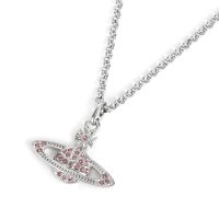 Vivienne Westwood/ヴィヴィアン ウエストウッド Vivienne Westwood ネックレス ミニ バス レリーフ ラインストーン ペンダント ネックレス 63020086 0/508194214