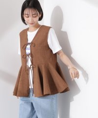 NANO universe/前後２wayリネンライクリボン結びジレブラウス（セットアップ可）/508125587