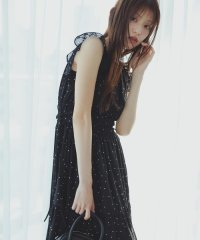 NATURAL BEAUTY BASIC/楊柳サイドリボンワンピース/508156426
