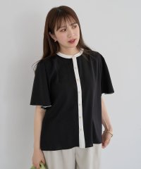 Green Parks/グリーン パークス Green Parks ・ELENCARE DUE バイカラーブラウス/508167653