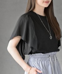 rps/ネックレス付きチュールフレアー袖プルオーバー/508173315