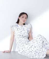 NATURAL BEAUTY BASIC/ぼかしフラワープリントワンピース/508173407
