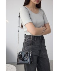 AZUL by moussy/ダブルジッパークリアミニバッグ/508191451