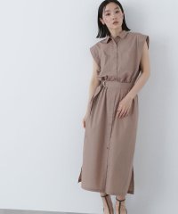 NATURAL BEAUTY BASIC/ベルテッドナローシャツワンピース/508191507
