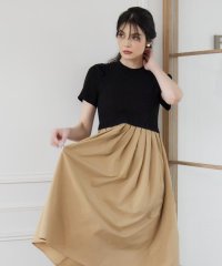 Maglie le cassetto/マーリエ ル カセット Maglie le cassetto 《WEB限定》リブドッキングワンピース 【返品不可商品】/508191566