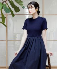 Maglie le cassetto/マーリエ ル カセット Maglie le cassetto 《WEB限定》リブドッキングワンピース 【返品不可商品】/508191566