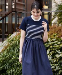 Maglie le cassetto/マーリエ ル カセット Maglie le cassetto 《大きいサイズ》《WEB限定》リブドッキングワンピース/508191567