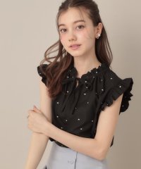 Couture Brooch/【マシンウォッシャブル】ドット刺繍リボンデザインブラウス/508194475