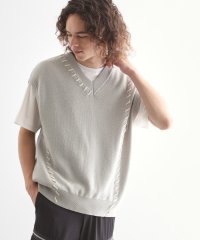 tk.TAKEO KIKUCHI/ティーケー タケオ キクチ tk.TAKEO KIKUCHI クロップドVネックニットベスト/508194487
