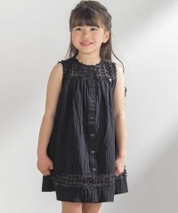 BeBe Petits Pois Vert/異素材組み合わせオーガンジー切り替えワンピース(95~160cm)/508194675