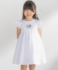 BeBe Petits Pois Vert/袖フリルエンブレム刺しゅうワンピース(95~150cm)/508194677