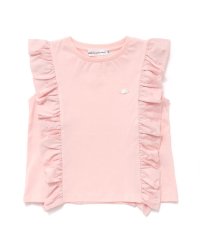 BeBe Petits Pois Vert/花柄シースルーフリルノースリーブTシャツ(95~150cm)/508194687