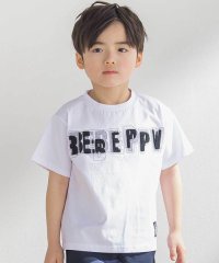 BeBe Petits Pois Vert/ステッチ＆サガラ刺しゅうロゴ半袖Tシャツ(95~150cm)/508194688