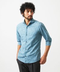 MICHEL KLEIN HOMME/《日本製》ボタニカル柄七分袖シャツ/508194808