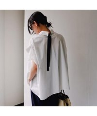 HERENCIA/HERENCIA ブラウス Back ribbon blouse H425134 リボン/508195650