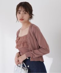 PROPORTION BODY DRESSING/チュール付きニットアンサンブル/508194989