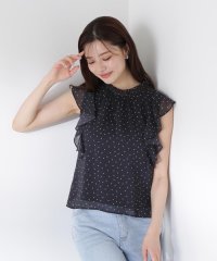 PROPORTION BODY DRESSING/ドット柄半袖ブラウス/508194990