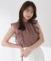PROPORTION BODY DRESSING/ドット柄半袖ブラウス/508194990