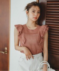 PROPORTION BODY DRESSING/透かし柄フリルニット/508195000