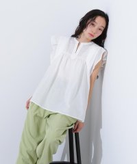 N Natural Beauty Basic/コットンボイルシャーリングブラウス/508195009