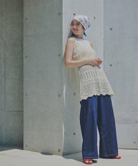 N Natural Beauty Basic/ライトオンスワイドデニムパンツ/508195012