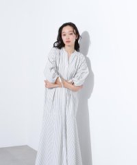N Natural Beauty Basic/ストライプドロストワンピース/508195014