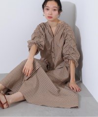 N Natural Beauty Basic/ストライプドロストワンピース/508195014