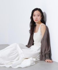 N Natural Beauty Basic/シアートリムタンクトップ/508195022