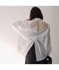 HERENCIA/HERENCIA 長袖シャツ Back－opening tuck shirt H425140 シアー/508196178