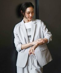 MICHEL KLEIN/[機能性素材]ストレッチテーラードジャケット(セットアップ対応/裏地なし)/508196199