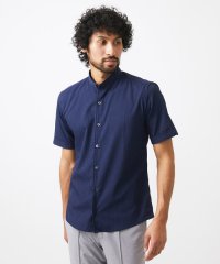 MICHEL KLEIN HOMME/【セットアップ】バンドカラー半袖シャツ/508196233