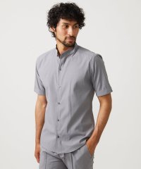 MICHEL KLEIN HOMME/【セットアップ】バンドカラー半袖シャツ/508196233