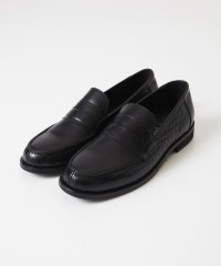 MICHEL KLEIN HOMME/カーボンクロス綾織柄ローファー/508196238