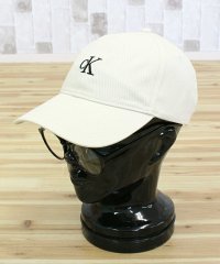 Calvin Klein/カルバン クライン Calvin Klein CK モノグラム 刺繍 ベースボール キャップ MONOGRAM EMBROIDERY BASEBALL CAP /508196727