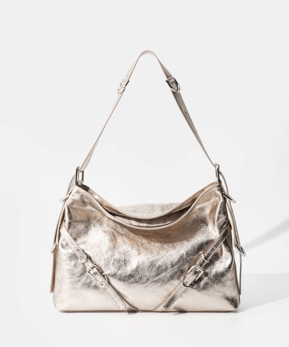 中古・古着通販】GIVENCHY (ジバンシィ) レザーハンドバッグ