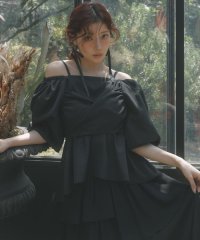 AND COUTURE/バックリボンペプラムブラウス/508196256