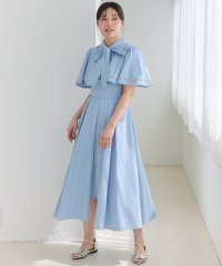 AND COUTURE/ケープデザインストライプワンピース/508196258