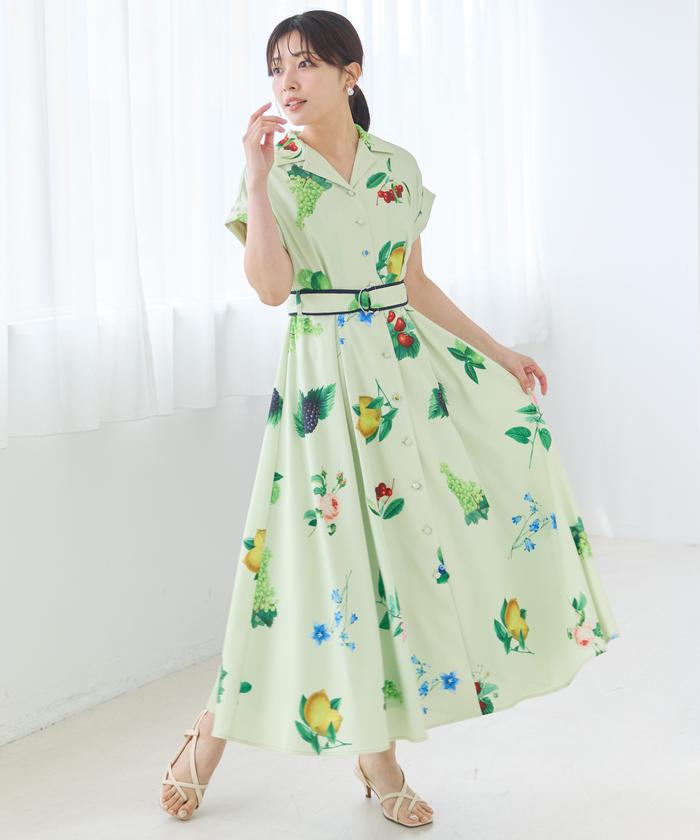 フルーツプリントシャツワンピース(508196261) | AND COUTURE