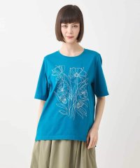 HIROKO BIS/ステッチ刺繍デザインTシャツ /洗える/508197680