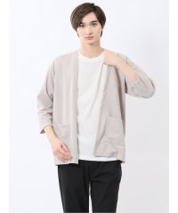 TAKA-Q/タカキュー TAKA－Q 着流しカーデ7分&半袖Tシャツ アンサンブル/508198048