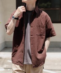 ITEMS URBAN RESEARCH/『セットアップ対応』天然素材リネンコットンレギュラーカラー半袖シャツ/508198078