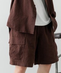 ITEMS URBAN RESEARCH/『セットアップ対応』天然素材リネンコットンイージーカーゴショーツ/508198081