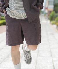 ITEMS URBAN RESEARCH/『セットアップ対応』天然素材リネンコットンイージーカーゴショーツ/508198081