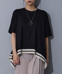 NICOLE white/ハンカチヘムTシャツ/508167561