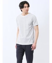 TAKA-Q/タカキュー TAKA－Q メランジポンチ キーネック半袖Tシャツ/508198978