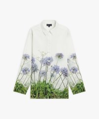 agnes b. FEMME/コットン フラワー フォトプリント 長袖 ブラウス/508176322
