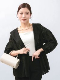 QUEENS COURT/クイーンズコート QUEENS COURT 【SHIORI IRIE コラボ】レースカシュクールブラウス≪手洗い可能≫/508199369
