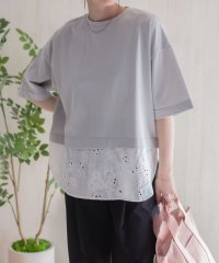 HusHusH/ハッシュアッシュ HusHusH 布帛切替Tシャツ/508199643