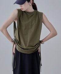 etoll./エトル etoll. ショルダータックドローストリングTシャツ/508199764